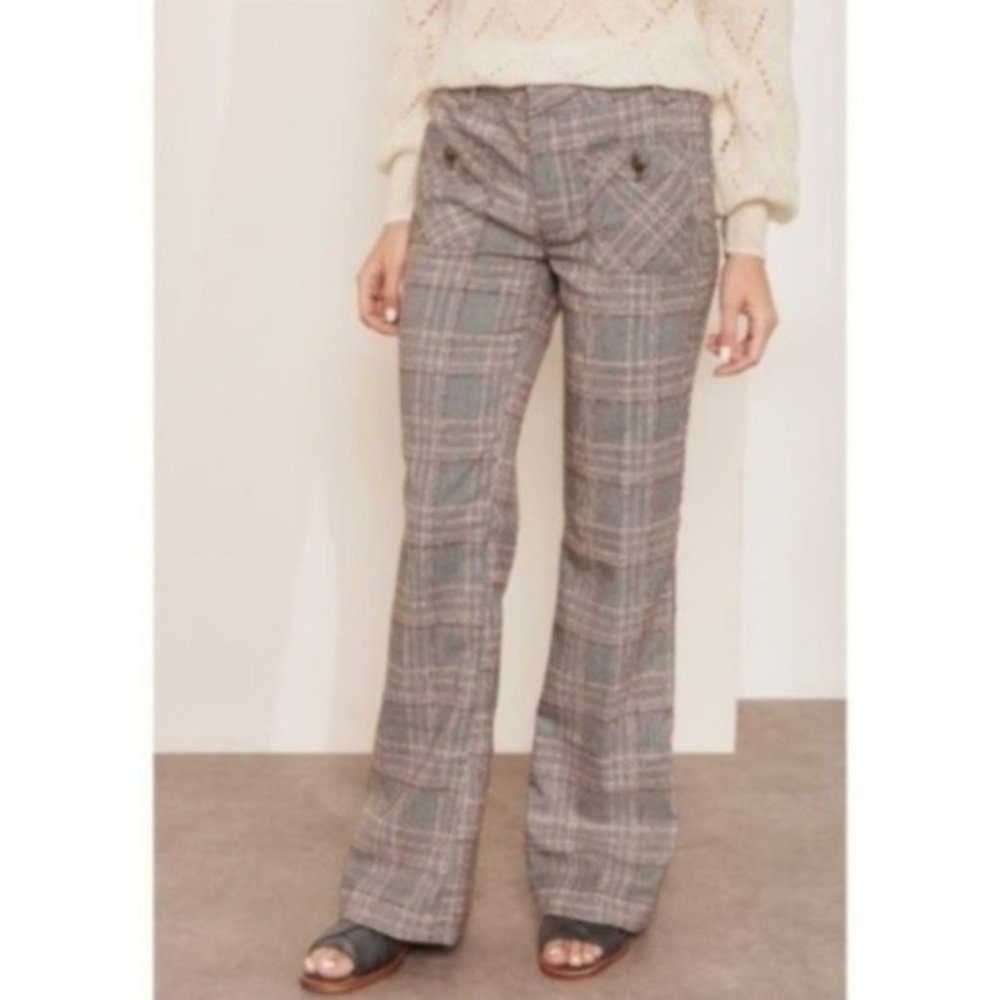 Free People Hip Huggings Straight Flag, Size 6